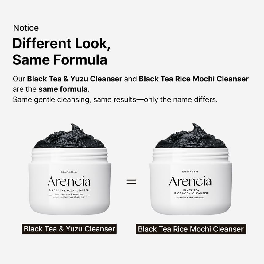 Arencia - Black Tea Rice Mochi Cleanser 120g - Gallery 1