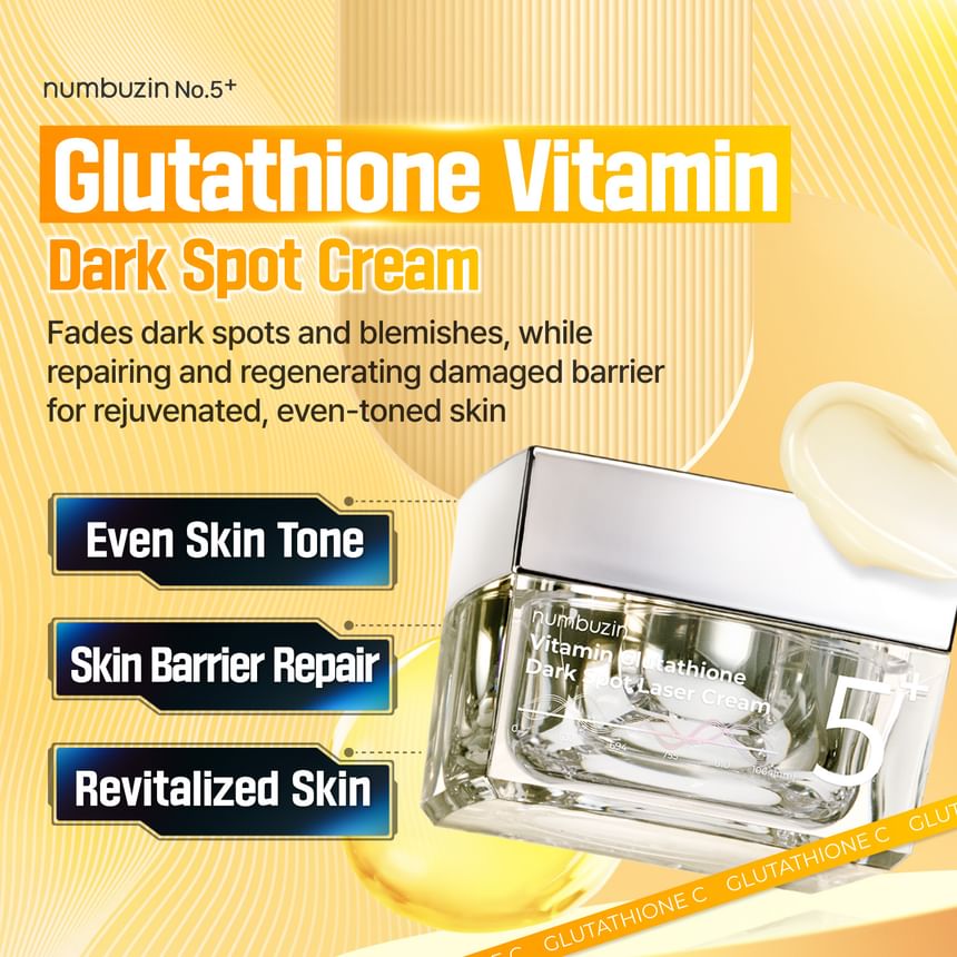 numbuzin - No. 5+ Vitamin Glutathione Dark Spot Laser Cream - Gallery 1