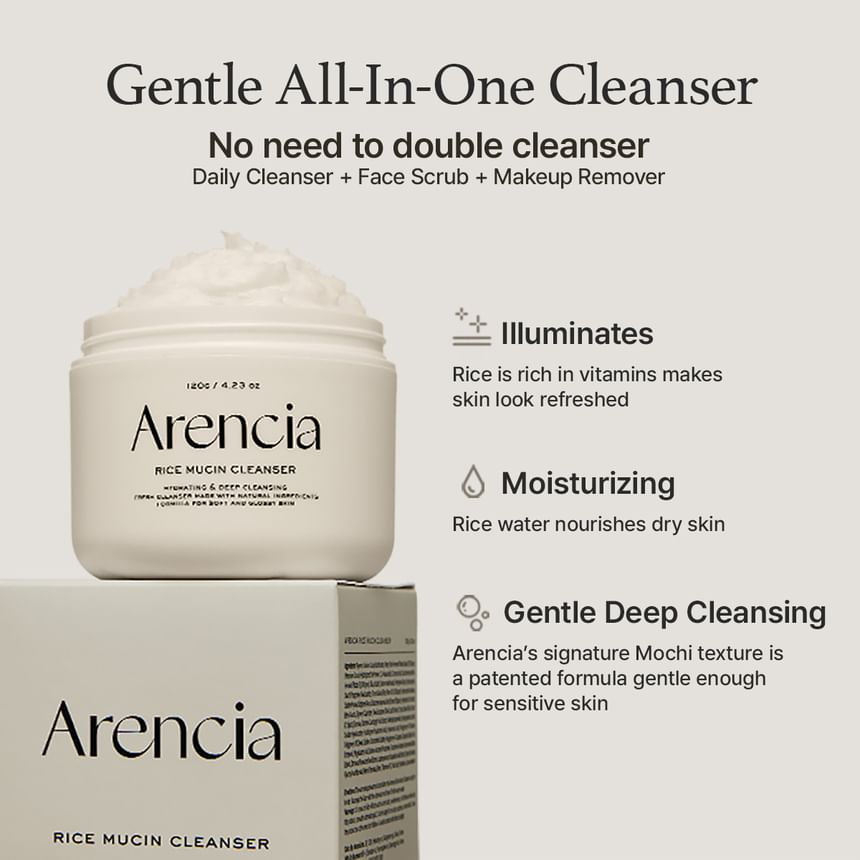 Arencia - Rice Mucin Cleanser 120g - Gallery 1