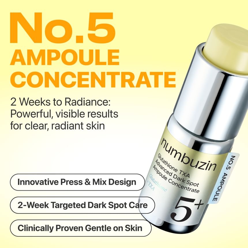 numbuzin - No.5 Glutathione TXA Advanced Dark Spot Ampoule Concentrate - Gallery 1