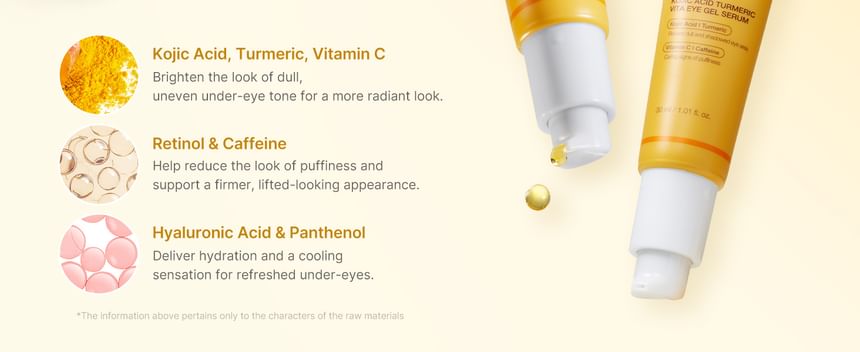 medicube - Kojic Acid Turmeric Vita Eye Gel Serum 30ml - Gallery 3