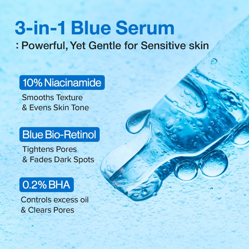 numbuzin - No.3 Blue Bio-Retinol Pore Refining Serum - Gallery 4
