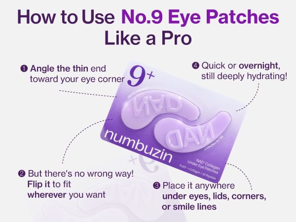 numbuzin - No.9 NAD+ Collagen Under Eye Patches - Gallery 6