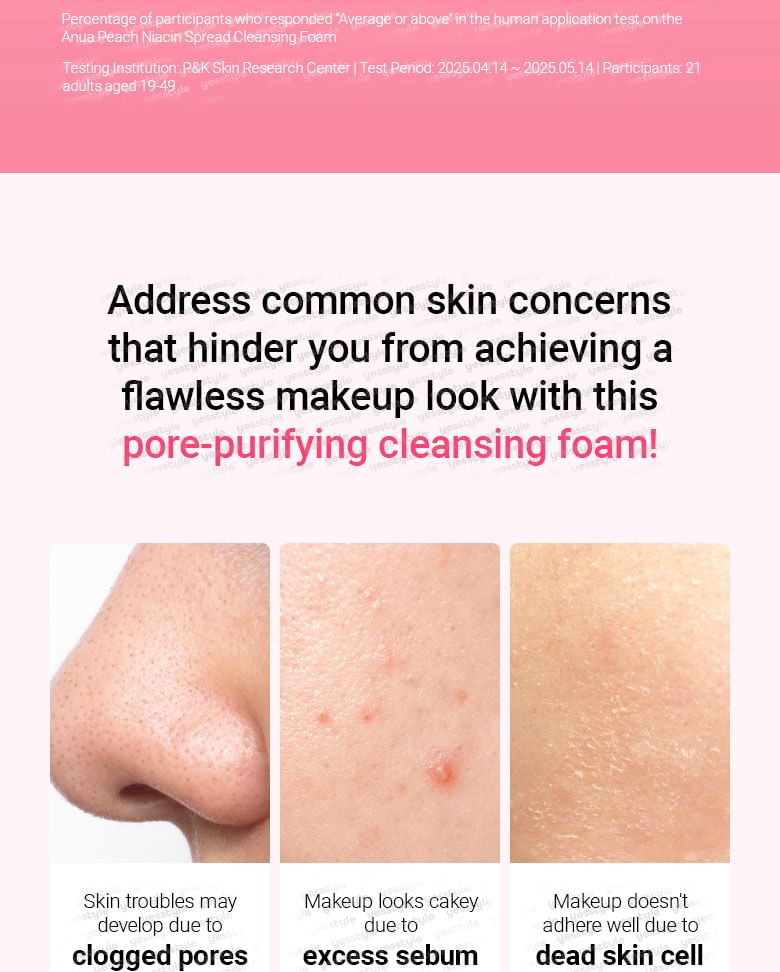 Anua - Peach Niacin Spread Cleansing Foam 150ml - Gallery 6