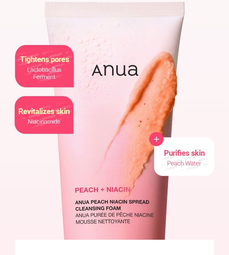 Anua - Peach Niacin Spread Cleansing Foam 150ml - Gallery 8