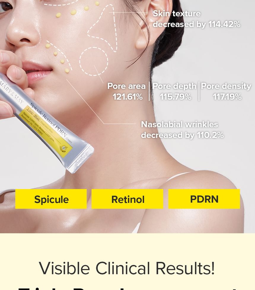 Mary&May - Spicule Retinol PDRN Cream 15g - Gallery 9
