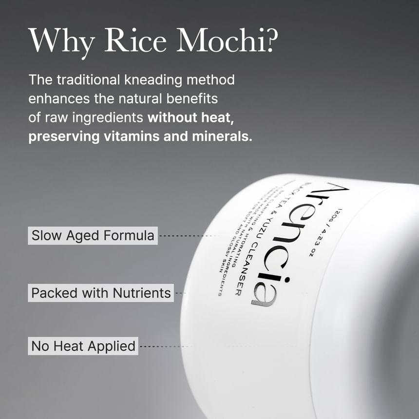 Arencia - Black Tea Rice Mochi Cleanser 120g - Gallery 9
