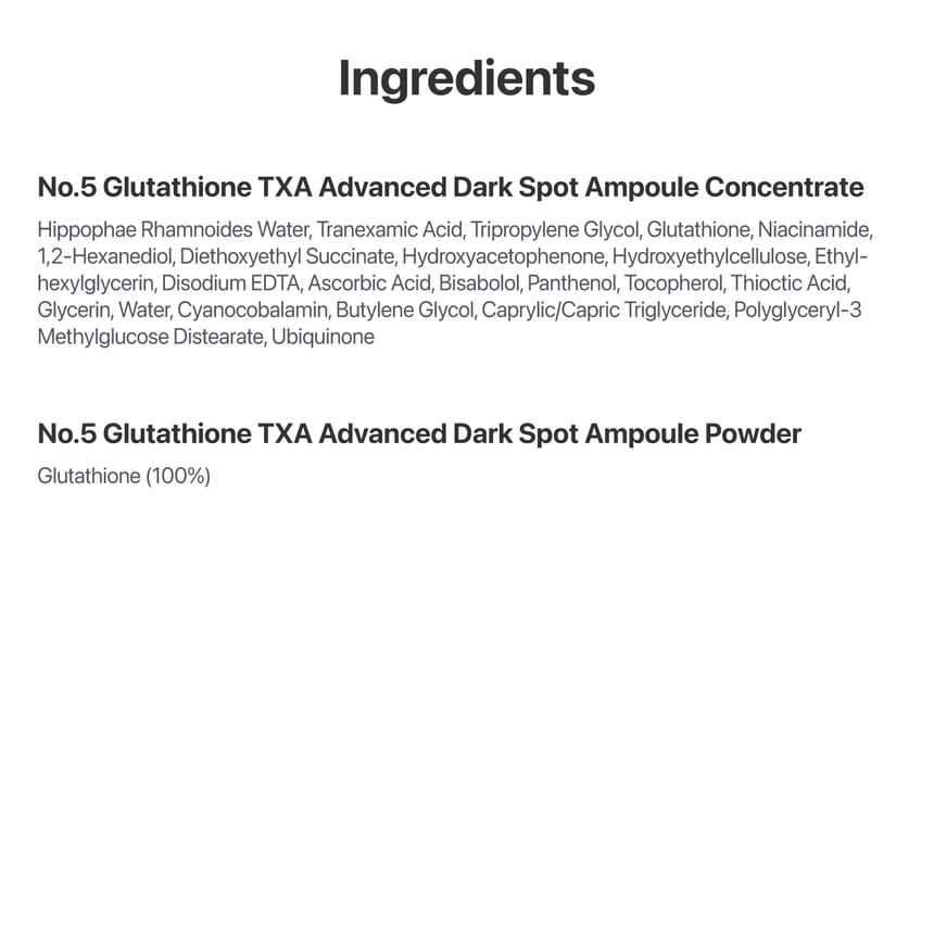numbuzin - No.5 Glutathione TXA Advanced Dark Spot Ampoule Concentrate - Gallery 9