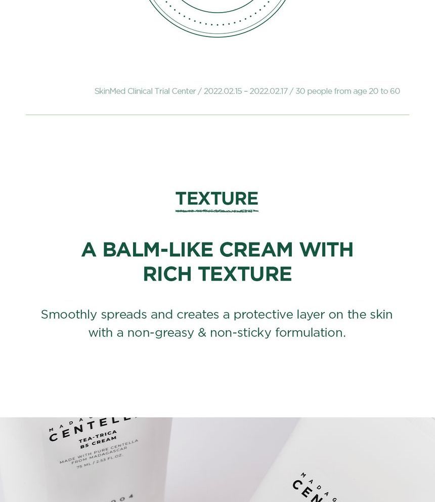 SKIN1004 - Madagascar Centella Tea-Trica B5 Cream 75ml - Gallery 13