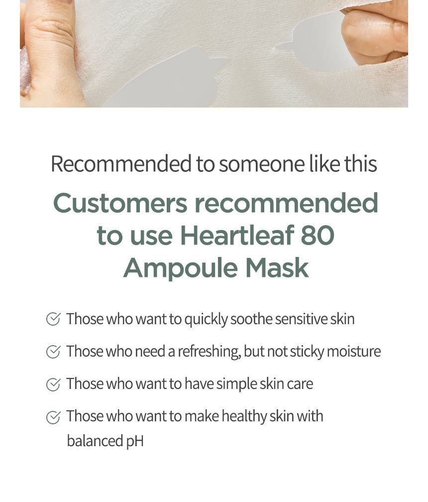 Anua - Heartleaf 80 Moisture Soothing Ampoule Mask (1 sheet mask) - Gallery 16
