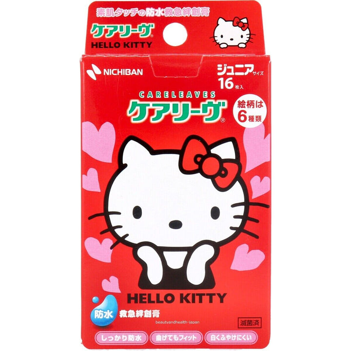 JAPAN CHARACTER BANDAGE/BAND AID/PLASTER HELLO KITTY NICHIBAN CARELEAVES