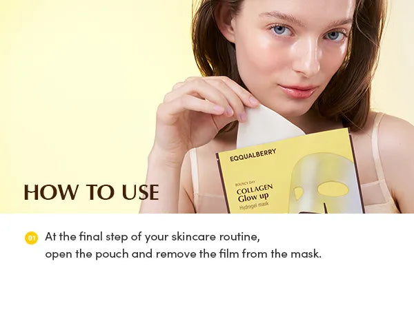 EQQUALBERRY - Collagen Glow up Hydrogel Mask (1sheet) - Gallery 10