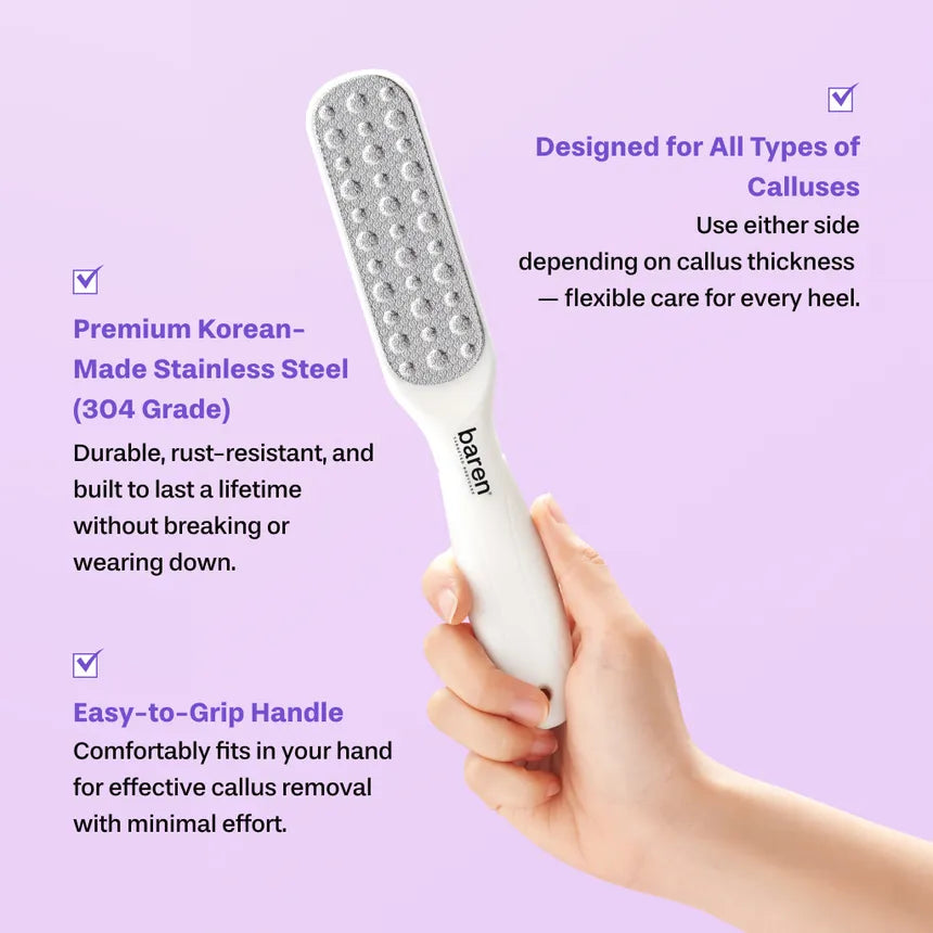 baren - Callus Remover Kit for Feet: Foot File & Peeling Foot Spray - Gallery 12