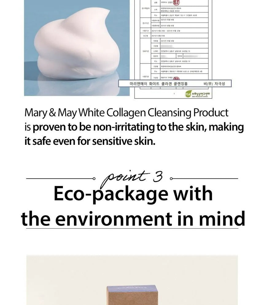 Mary&May - White Collagen Cleansing Foam 150ml - Gallery 13