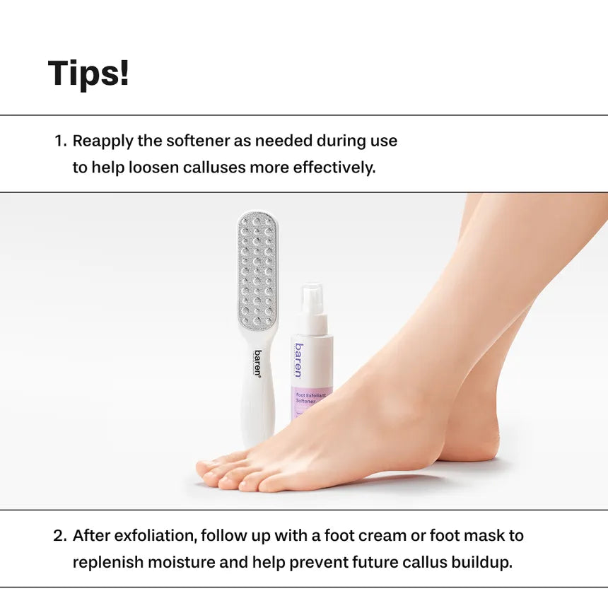 baren - Callus Remover Kit for Feet: Foot File & Peeling Foot Spray - Gallery 14