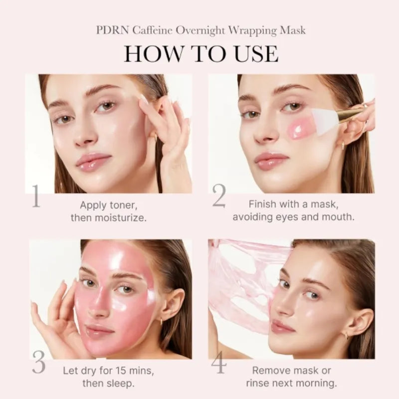 medicube - PDRN Pink Caffeine Night Wrapping Mask 75ml - Gallery 4