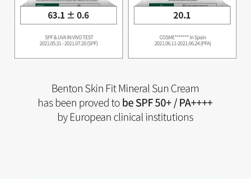 Benton - Skin Fit Mineral Sun Cream - Gallery 17