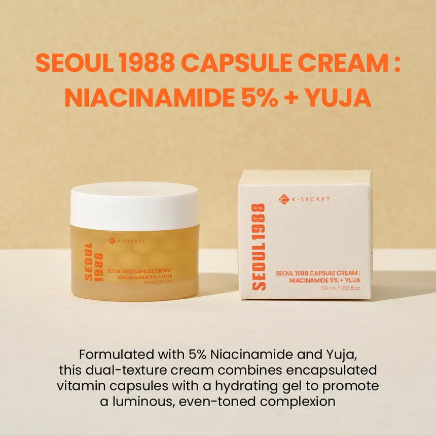 KSECRET - SEOUL 1988 Capsule Cream : Niacinamide 5% + Yuja - Gallery 1