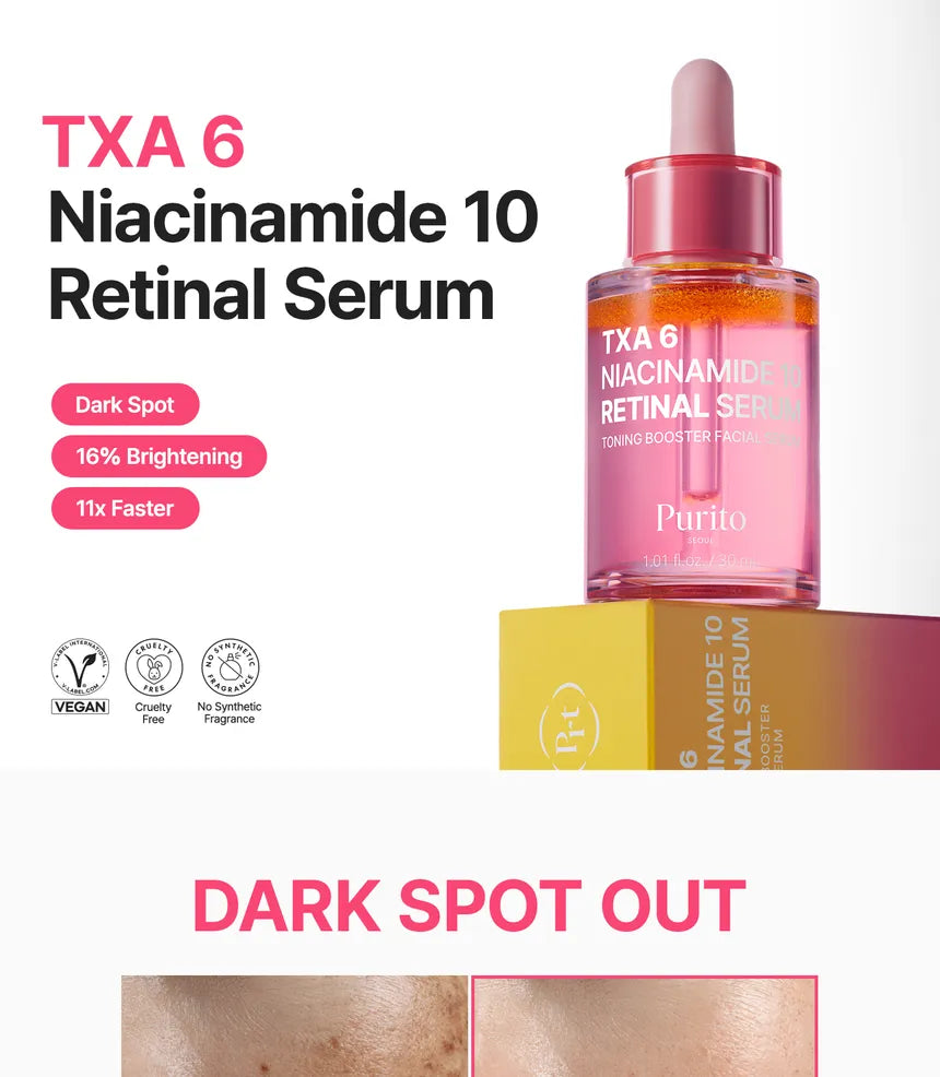 Purito SEOUL - TXA 6 Niacinamide 10 Retinal Serum - Gallery 1