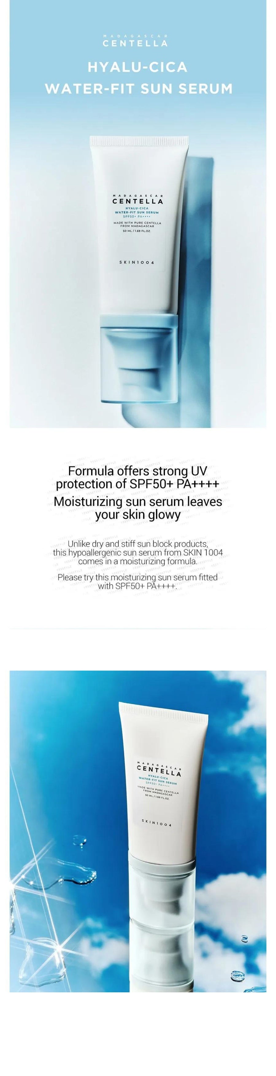 SKIN1004 - Madagascar Centella Hyalu-Cica Water-Fit Sun Serum - Gallery 1