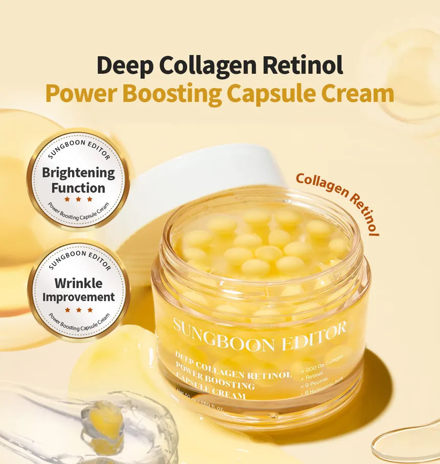 SUNGBOON EDITOR - Deep Collagen Retinol Power Boosting Capsule Cream - Gallery 1