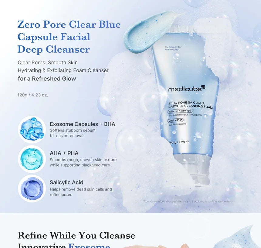medicube - Zero Pore SA Clear Capsule Cleansing Foam - Gallery 1