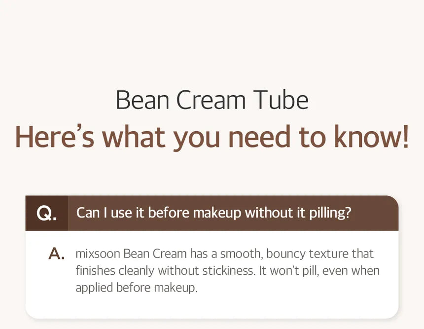 mixsoon - Bean Cream Tube 65ml - Gallery 24