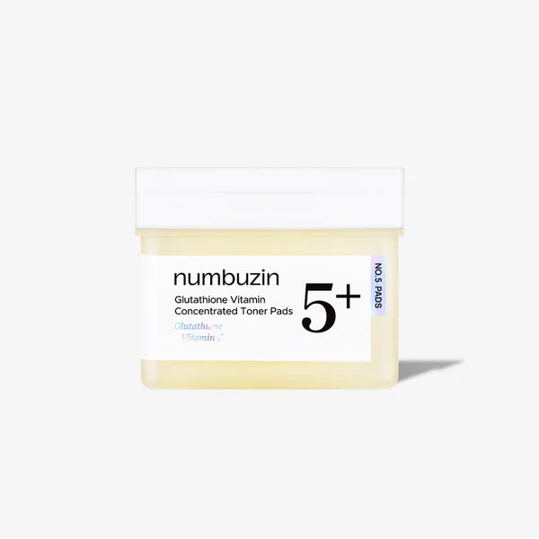 numbuzin - No.5+ Glutathione Vitamin-Concentrated Toner Pads