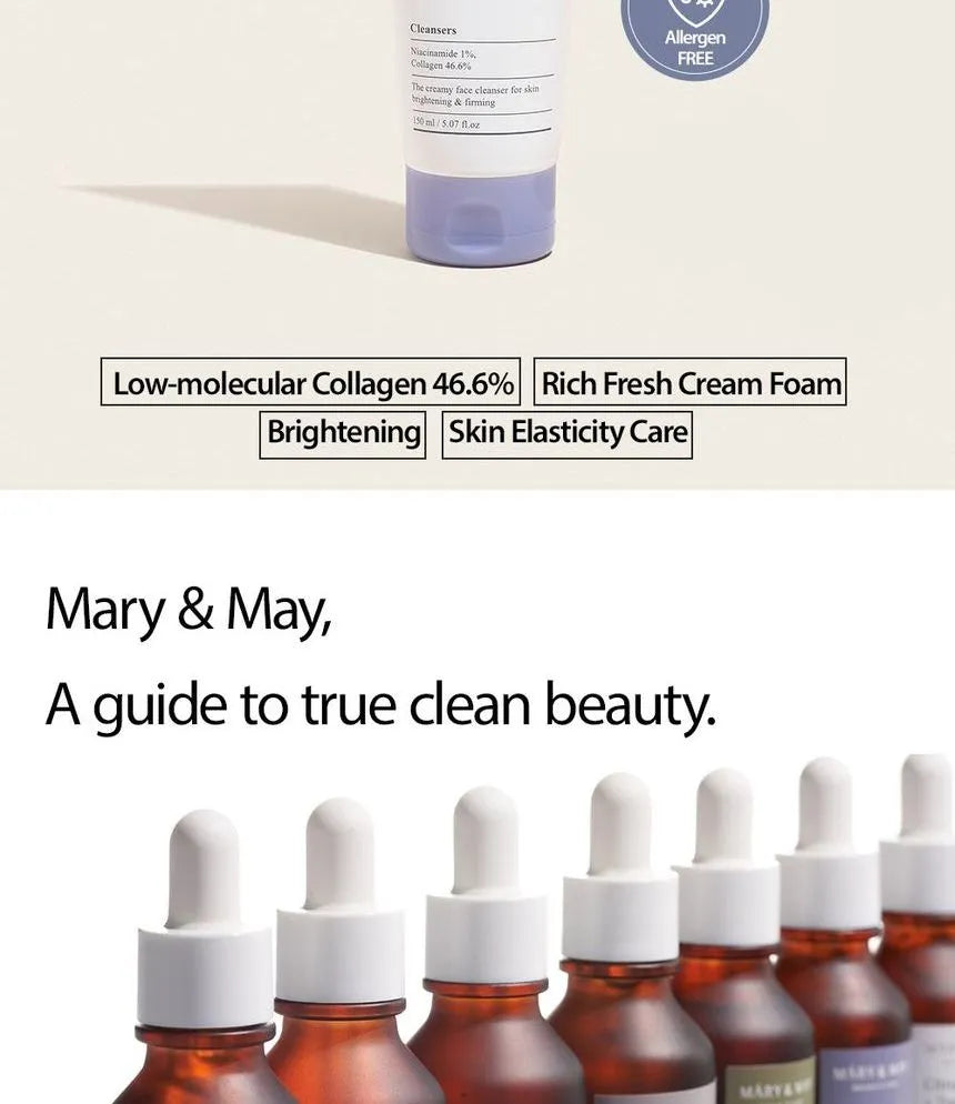 Mary&May - White Collagen Cleansing Foam 150ml - Gallery 2