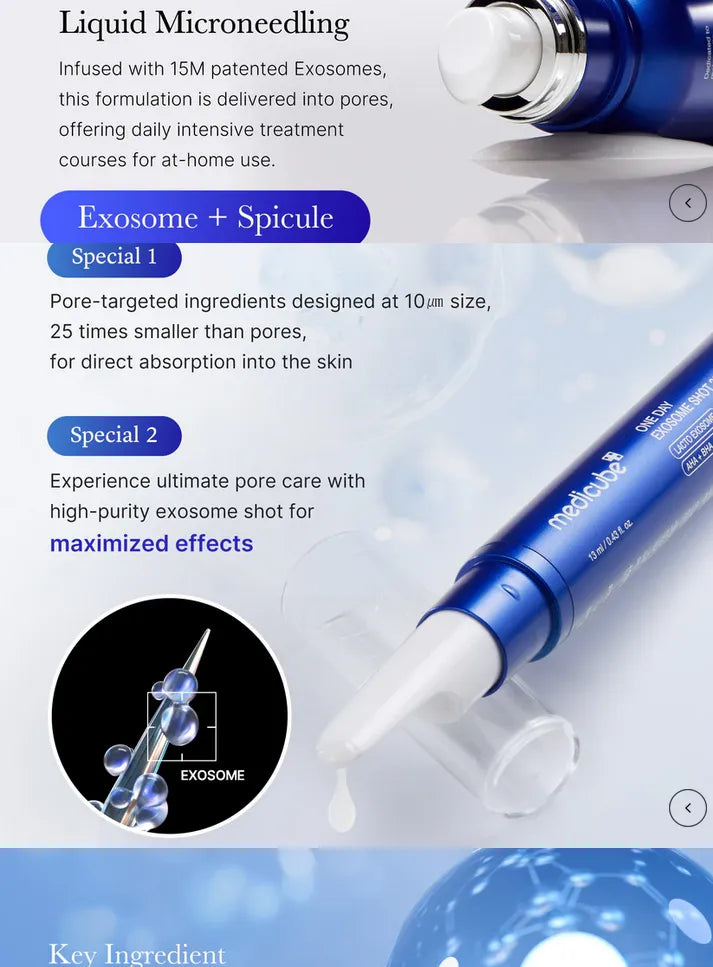 medicube - One Day Exosome Shot Pore Ampoule 25000 - Gallery 2