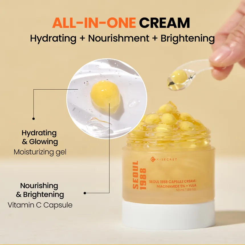 KSECRET - SEOUL 1988 Capsule Cream : Niacinamide 5% + Yuja - Gallery 2