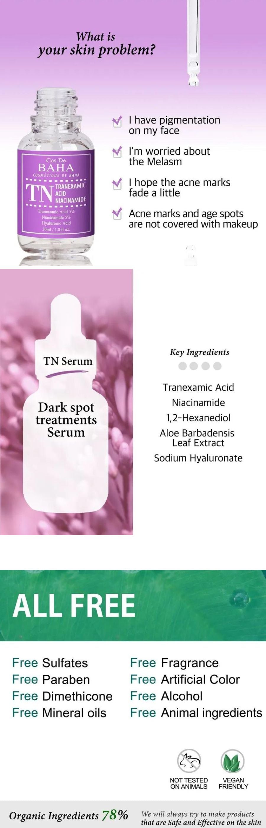 Cos De BAHA - TN Tranexamic Acid Niacinamide Serum - Gallery 2