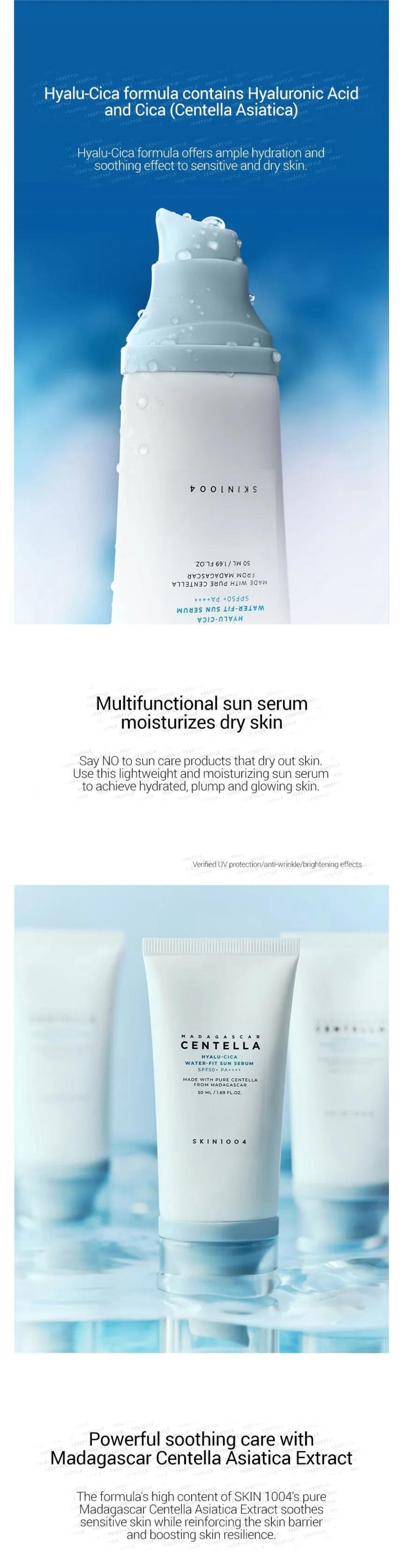 SKIN1004 - Madagascar Centella Hyalu-Cica Water-Fit Sun Serum - Gallery 2