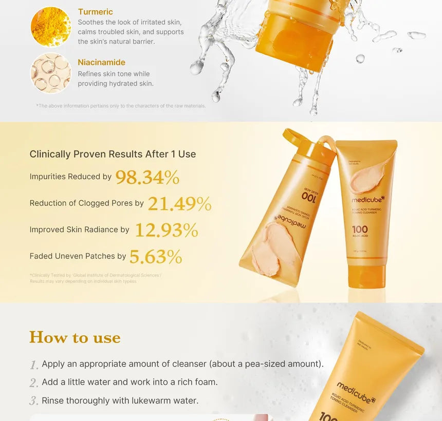 medicube - Kojic Acid Turmeric Toning Cleanser - Gallery 2