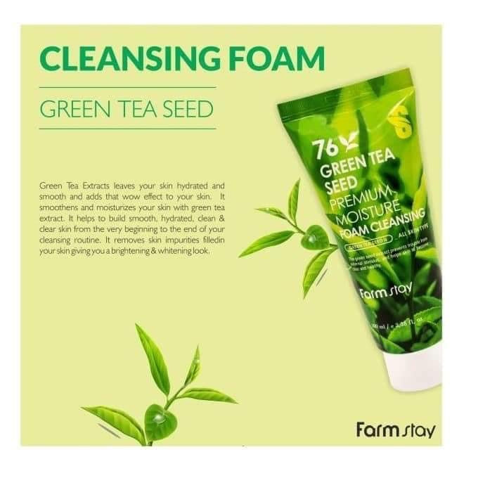 Farmstay Green tea seed foam cleanser 100ml