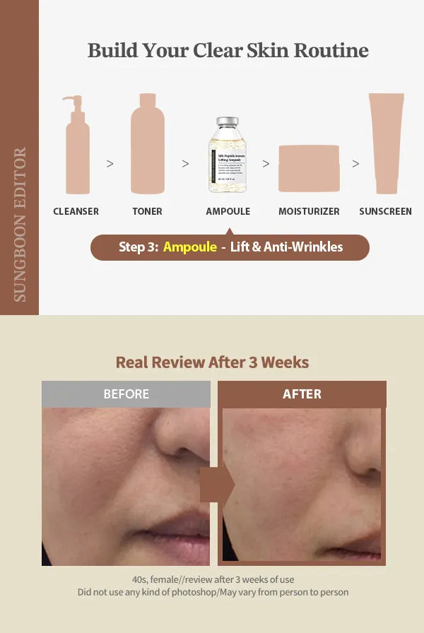 SUNGBOON EDITOR - Silk Peptide Intensive Lifting Ampoule 35ml - Gallery 3