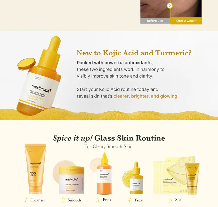 medicube - Kojic Acid Turmeric Niacinamide Serum 30ml - Gallery 3