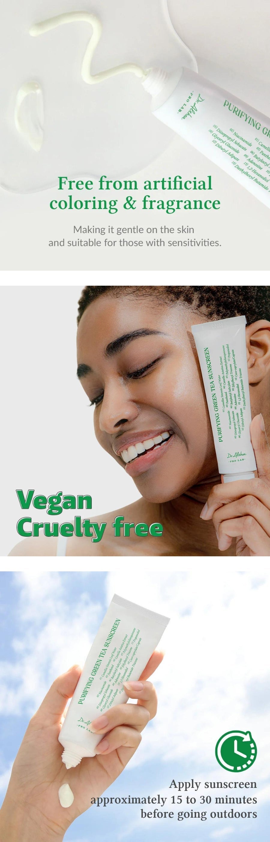Dr. Althea - Purifying Green Tea Sunscreen 50ml - Gallery 3