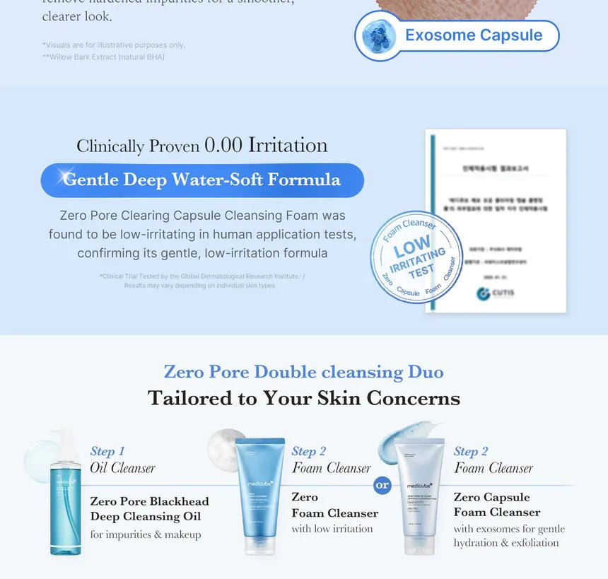 medicube - Zero Pore SA Clear Capsule Cleansing Foam - Gallery 3