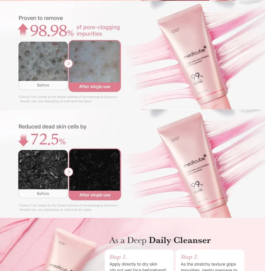 medicube - PDRN Pink Niacinamide Whip Cleanser 120g - Gallery 3