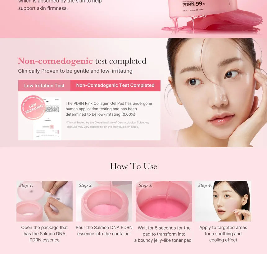 medicube - PDRN Pink Collagen Toning Gel Toner Pad - Gallery 3