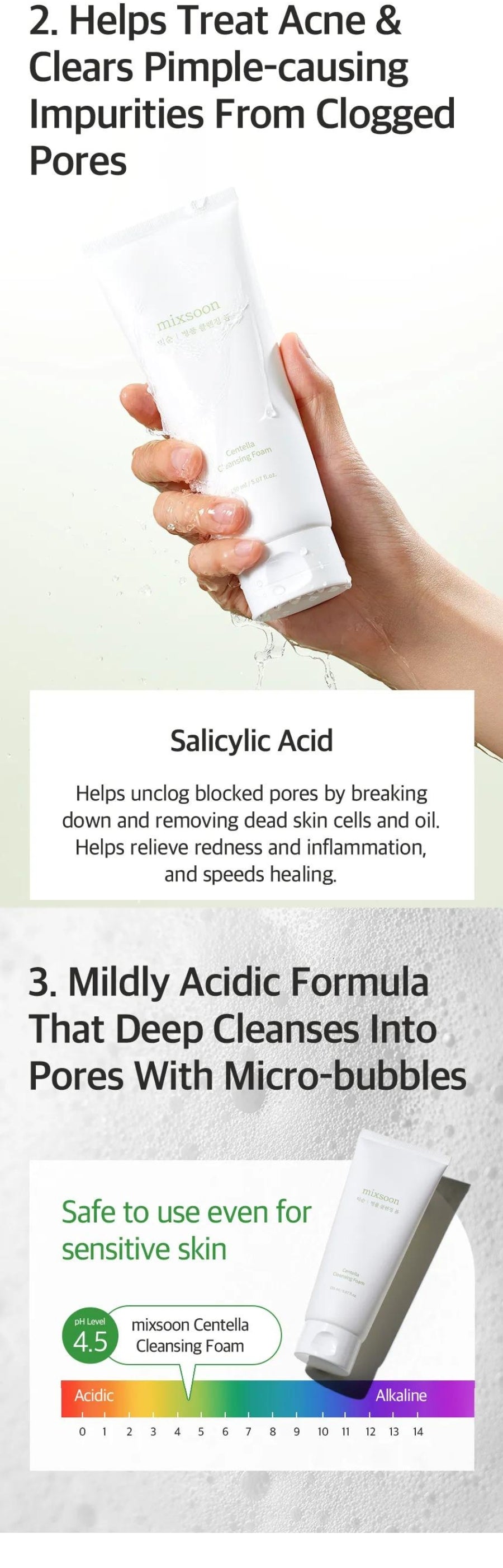 Mixsoon - Centella Cleansing Foam - Gallery 3