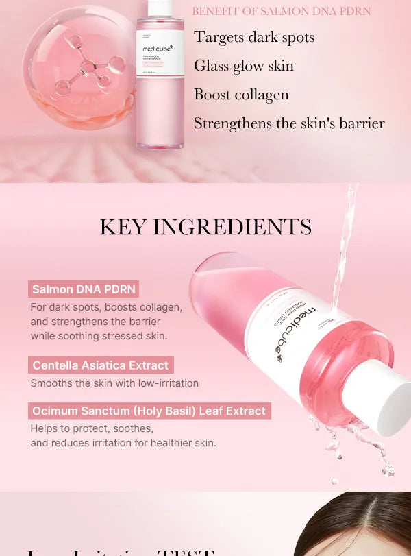 medicube - PDRN Pink Cica Soothing Toner - Gallery 4