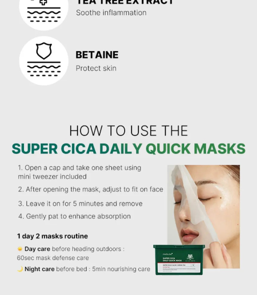 medicube - Super Cica Daily Quick Mask - Gallery 4