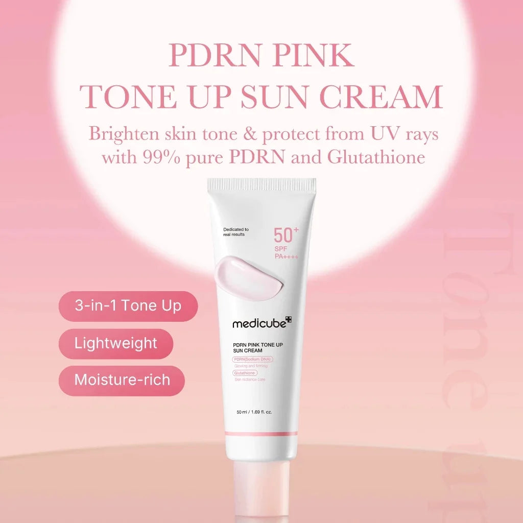 medicube - PDRN Pink Tone up Sun Cream SPF50+ PA++++ - 50ml - Gallery 1