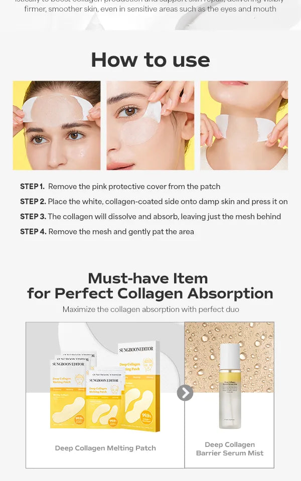 SUNGBOON EDITOR - Deep Collagen Melting Patch Set - Gallery 6