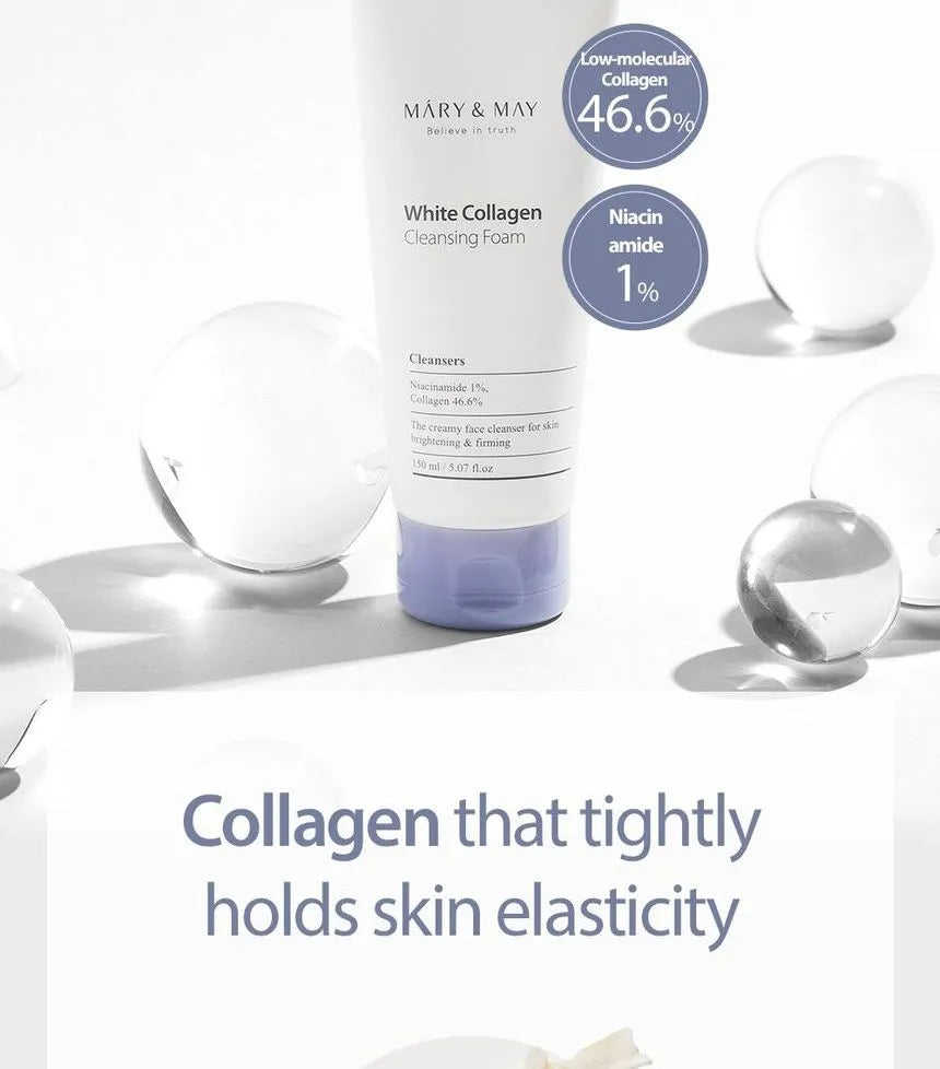 Mary&May - White Collagen Cleansing Foam 150ml - Gallery 6