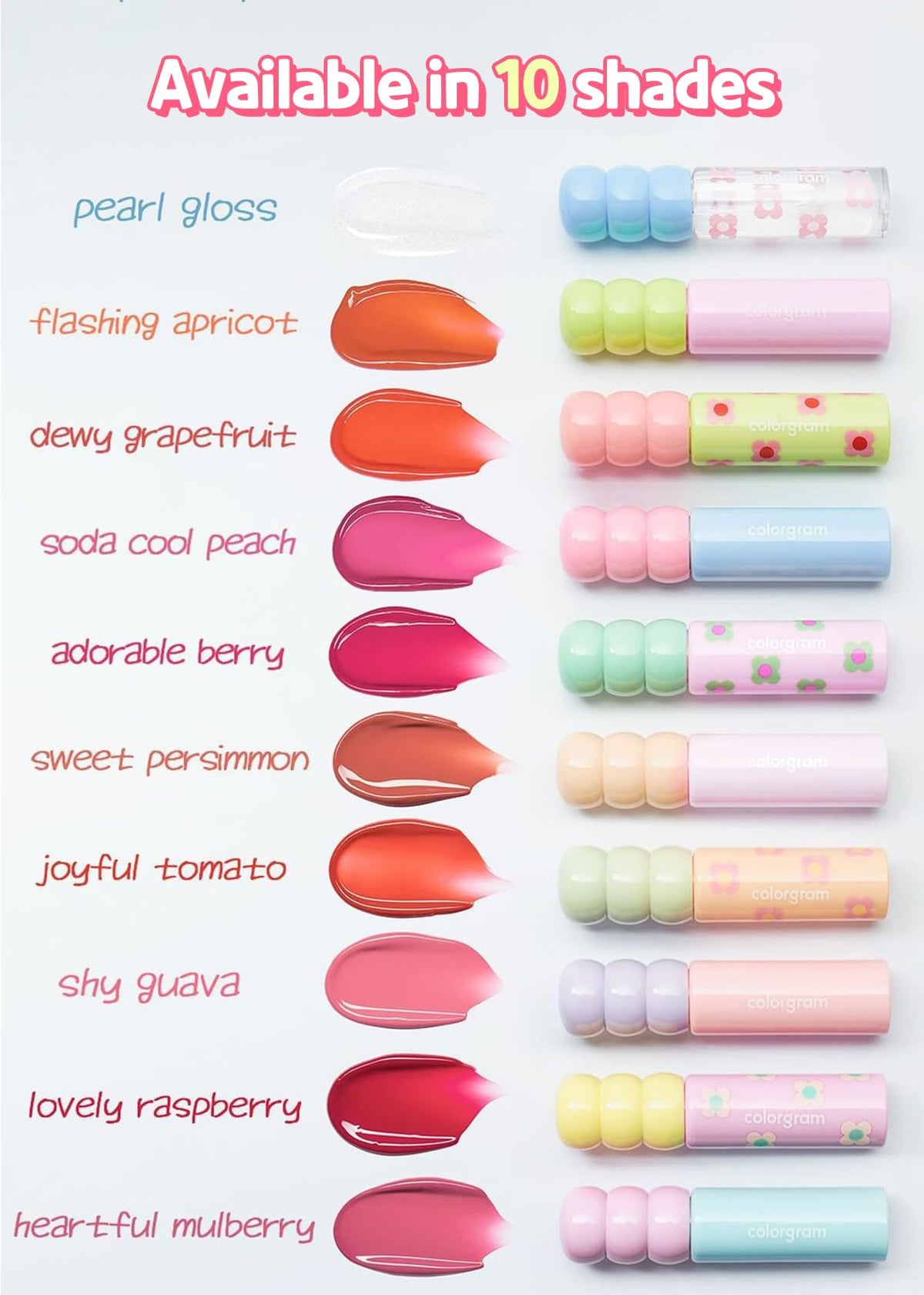 colorgram - Fruity Glass Tint - 3 Colors - Gallery 1