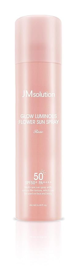 JMSOLUTION GLOW LUMINOUS FLOWER SUN SPRAY Rose 180ml SPF+/PA++++