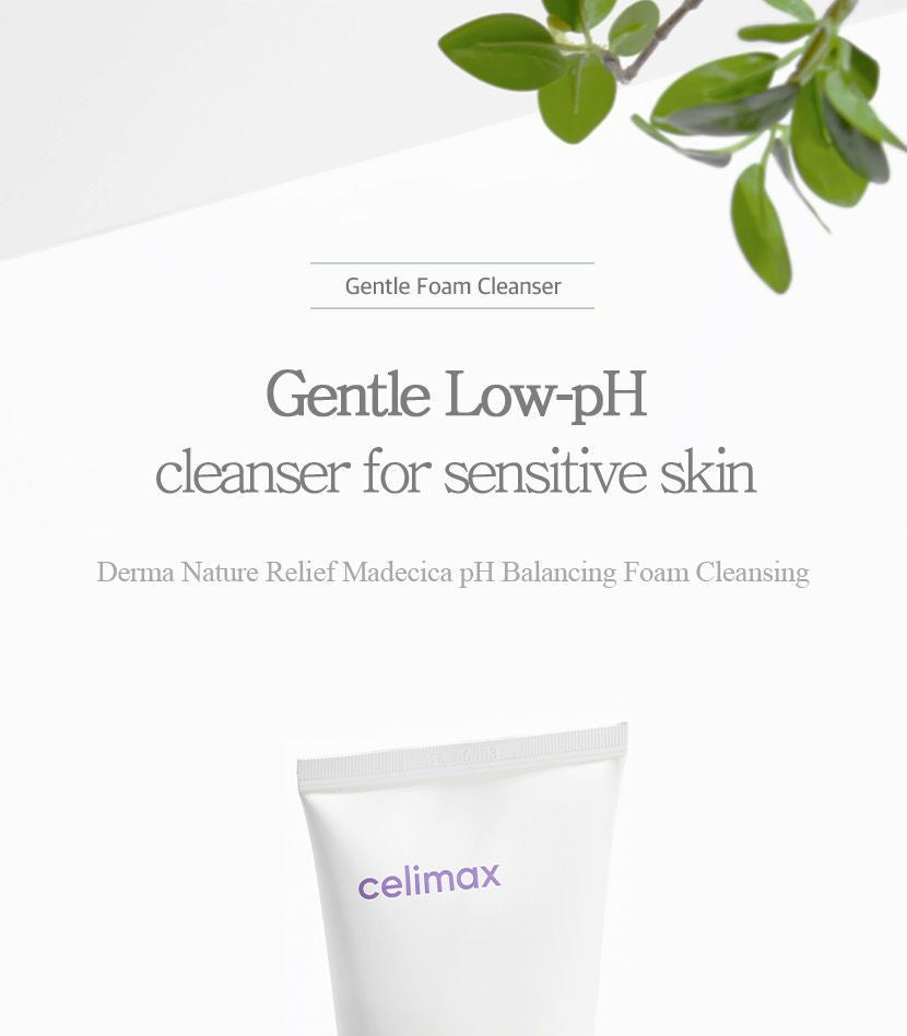 celimax - Derma Nature Relief Madecica pH Balancing Foam Cleansing - Gallery 1